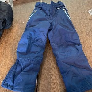 Kids (girls or boys) size 4 navy blue snow pants (Lands End)